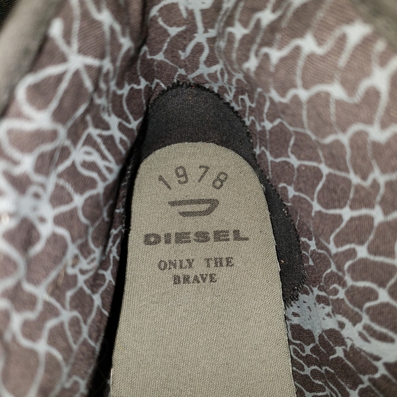 Diesel Black Hightop Sneaker Leather&Suede 12 - Picture 3 of 6